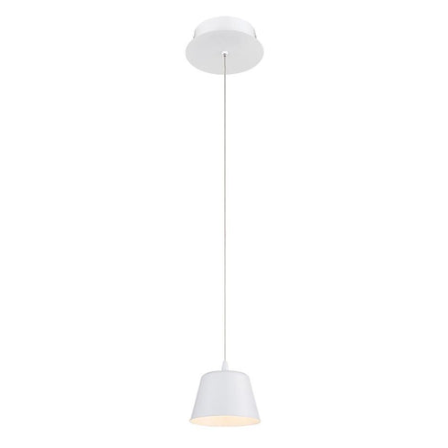 Eurofase Bowes 1 Light LED Pendant White Model: 28237-020