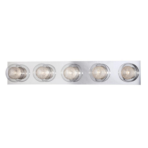 Eurofase Cambria 5 Light Bathbar Chrome Model: 28014-010