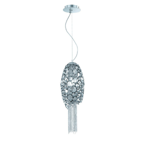 Eurofase Cameo, 1 Light Pendant, Nickel Model: 20406-011