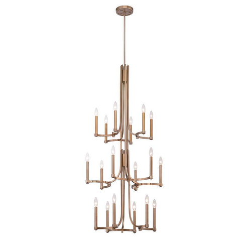 Eurofase Cantu 18 Light Chandelier Gold Model: 28061-014