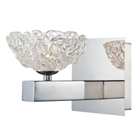 Eurofase Caramico 1 Light Wall Sconce Chrome Model: 28199-014
