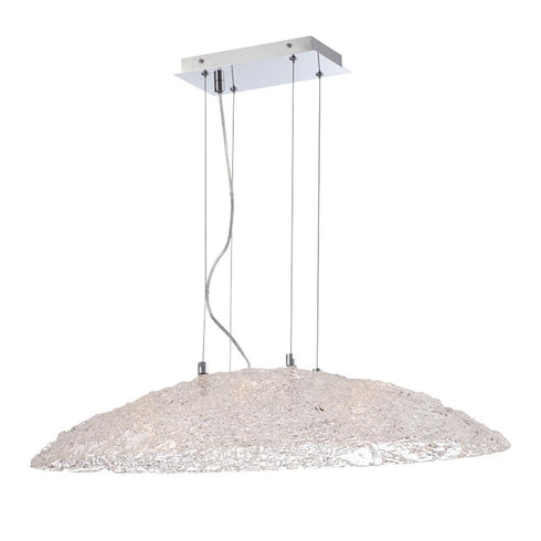 Eurofase Caramico 6 Light Pendant Oval Chrome Model: 28144-014