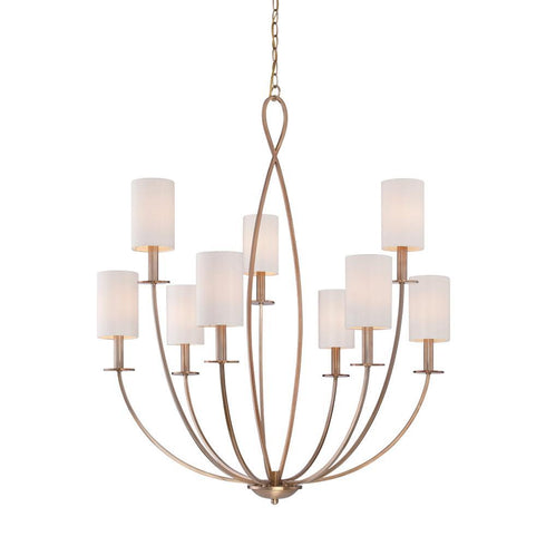 Eurofase Castana 9 Light Chandelier Gold Model: 28073-017