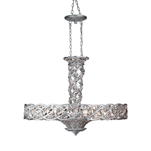 Eurofase Catara 8 Light Pendant Oval Silver Model: 17470-018