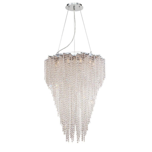 Eurofase Cohen 10 Light Chandelier Chrome Model: 29051-014