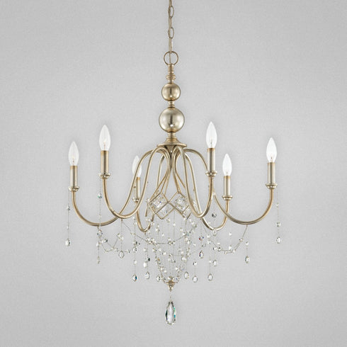 Eurofase Collana 6 Light Chandelier Silver Model: 25628-012