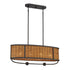Eurofase Comparelli Hand Woven Natural Wicker Conjures Up Model: 38160-028