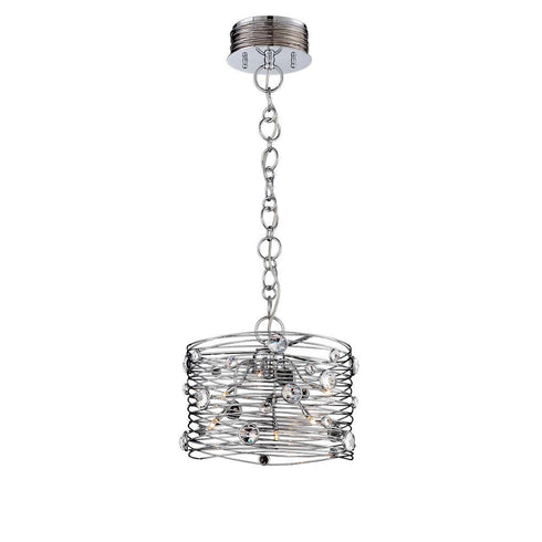 Eurofase Corfo 6 Light Chandelier Chrome Clear Model: 26341-019