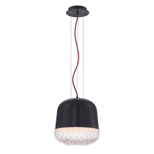Eurofase Corson Polished Metal Shade With Casted Weave Glass Model: 31868-013