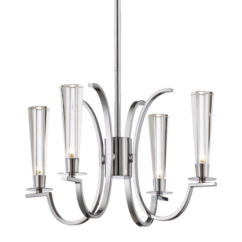 Eurofase Cromo 4 Light Chandelier Chrome Model: 25633-016