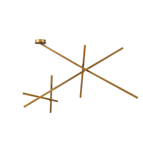 Eurofase Crossroads Minimalist Rods Of LED Crisscrossed At Varied Model: 36249-015