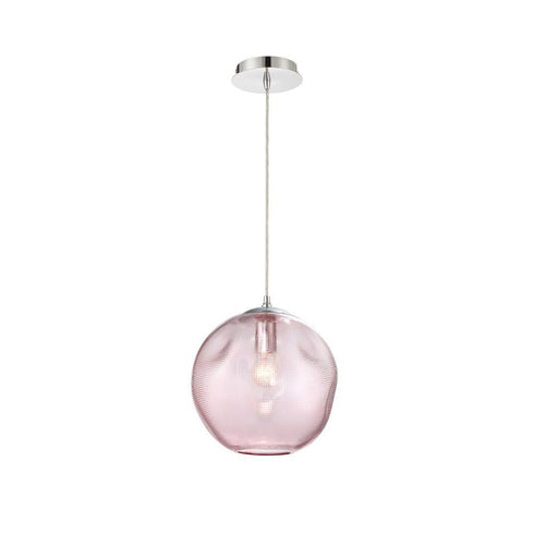 Eurofase Della 1 Light Pendant Large Pink Model: 34036-013