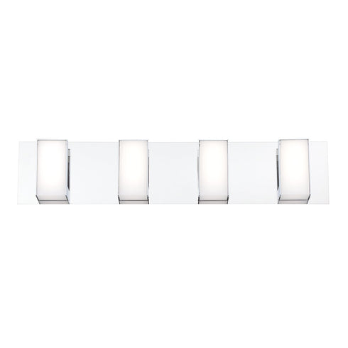 Eurofase Delrosa 4 Light LED Chrome Vanity Bathbar Model: 35652-014
