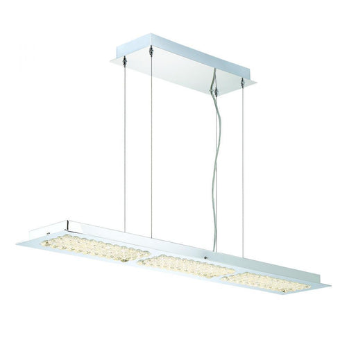 Eurofase Denso 3 Light LED Chandelier Chrome Model: 29118-014