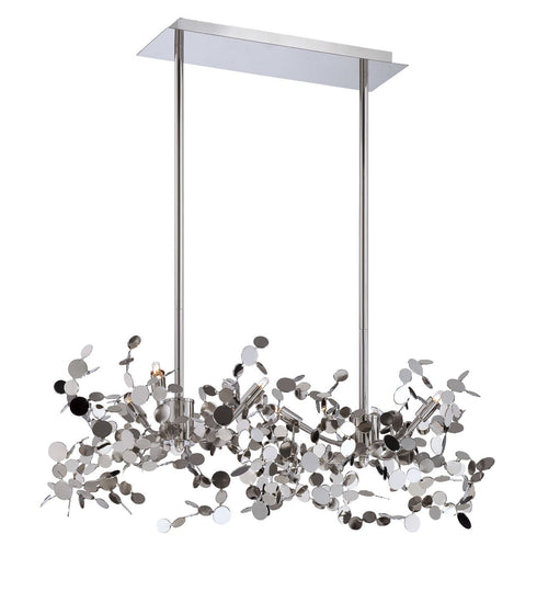 Eurofase Divo 6 Light Pendant Nickel