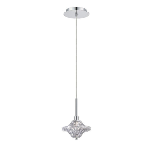 Eurofase Dundas 1 Light Pendant Convertible Chrome Model: 26255-019