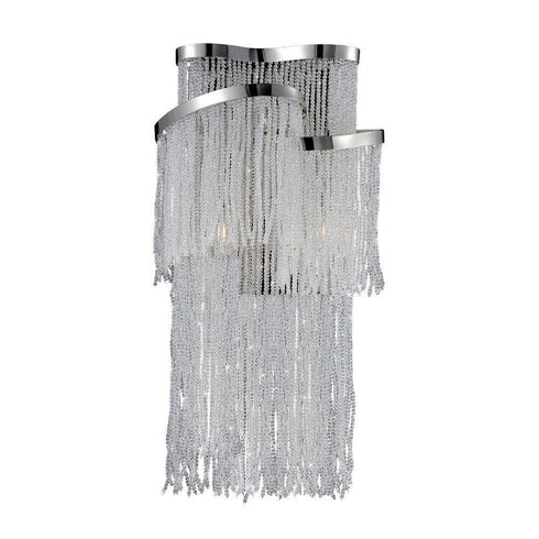 Eurofase Ellena 2 Light Wall Sconce Nickel Model: 26610-016