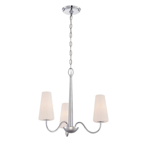 Eurofase Enza 3 Light Chandelier Chrome Model: 27967-010
