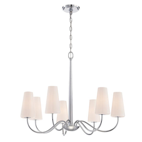 Eurofase Enza 7 Light Chandelier Chrome Model: 27969-014