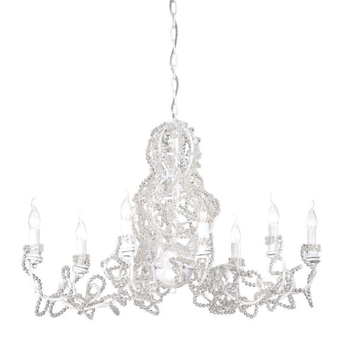 Eurofase Fantasia 8 Light Chandelier White Model: 22932-013