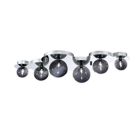 Eurofase Grappa 6 Light Flus Sconce C Smoke Model: 26354-019