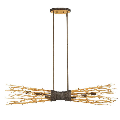 Eurofase Kindling Golden Branch 6 Light Linear Model: 35641-018