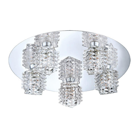 Eurofase Lenza 5 Light Flushmount Model: 25726-015