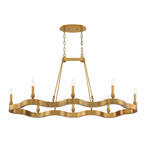 Eurofase Leyton Flowing 8 Light Candle Oval Chandelier Model: 33710-020