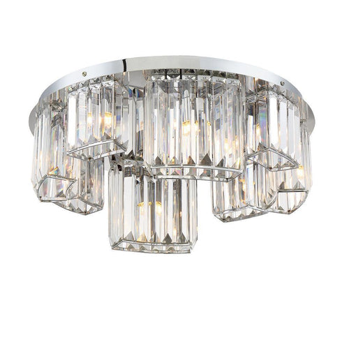 Eurofase Lumino 8 Light Flushmount In Chrome Model: 29081-011