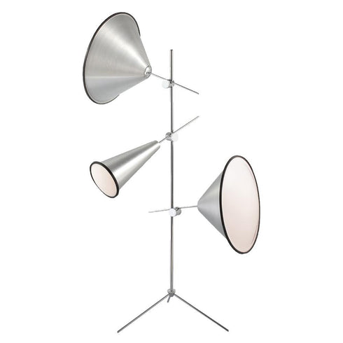 Eurofase Manera 3 Light Floor Lamp Alum Model: 22977-014