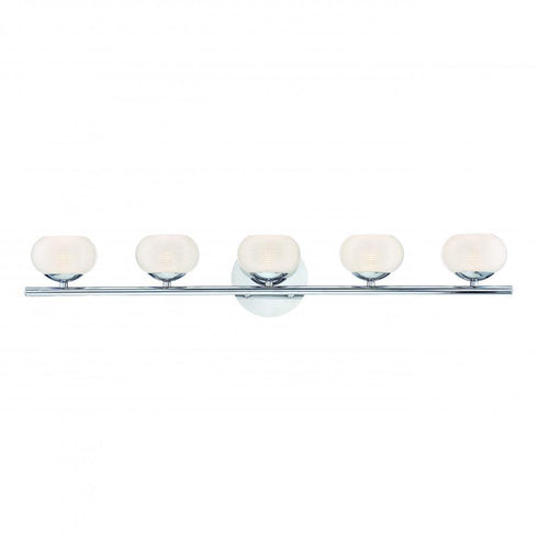 Eurofase Marche 5 Light LED Bathbar Chrome Model: 31796-019