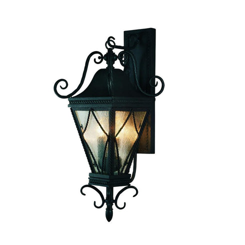 Eurofase Mavis Outdoor 3 Light Sconce Medium Black Model: 17463-010