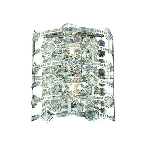 Eurofase Mica 2 Light Wall Sconce Chrome Model: 20395-018