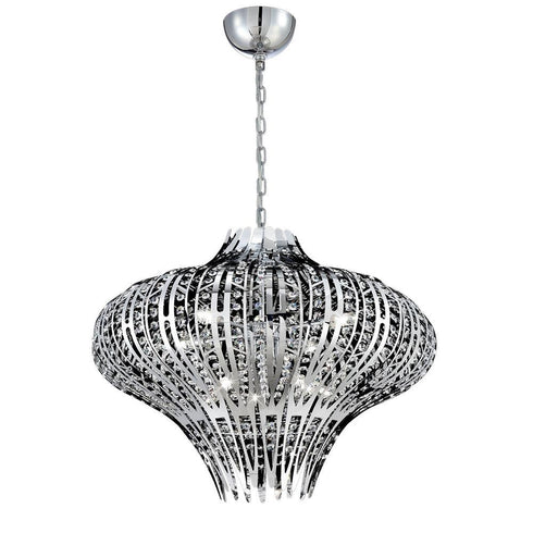 Eurofase Monica 9 Light Chandelier Chrome Clear Model: 26331-010
