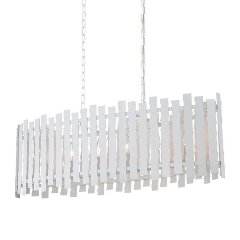 Eurofase Nastro 6 Light Pendant White Model: 25611-021