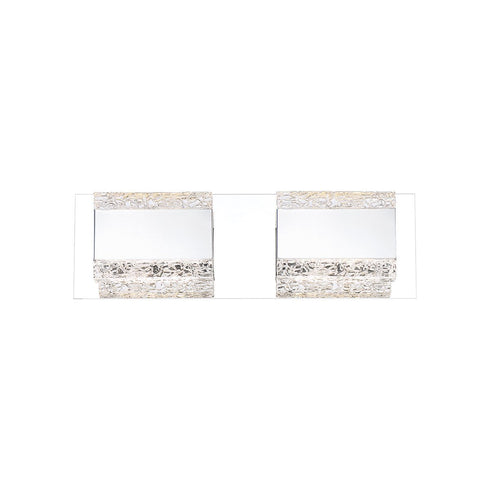 Eurofase Nelson Rectangular Pressed Textured Glass Held By A Model: 35697-015