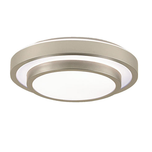 Eurofase Noire 1 Light Flushmount Large Silve White Model: 19588-018