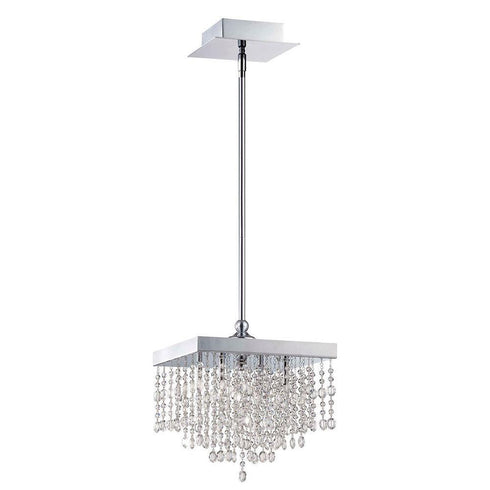 Eurofase Opa 4 Light Pendant Convertible Square Chrome Model: 26375-014