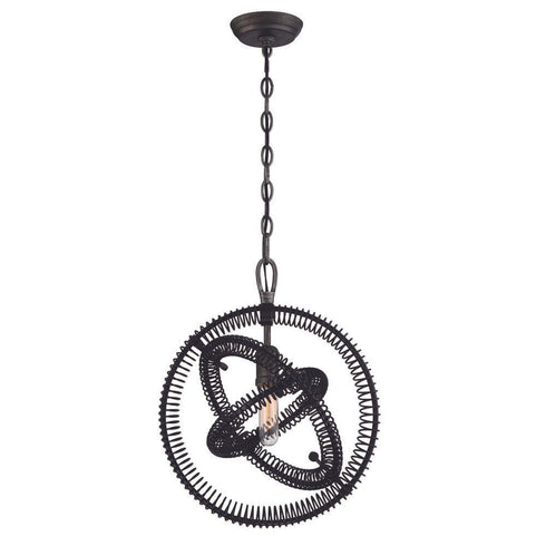 Eurofase Orbita Vintage Bronze Coiled Rings Orbiting Filament Model: 31386-012
