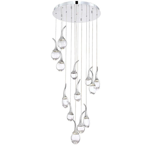 Eurofase Oz Hammered Metal Supporting Clear Cast Glass Model: 28158-011