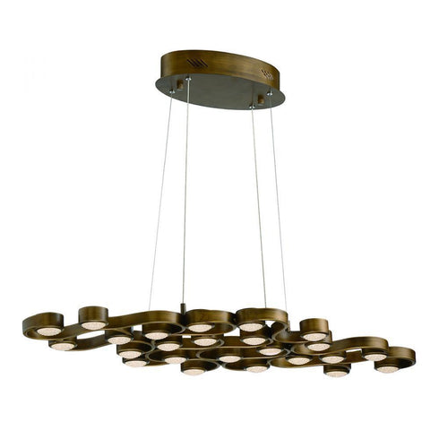 Eurofase Pallazo 24 Light LED Chandelier Bronze Model: 30068-018