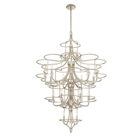 Eurofase Palmisano 21 Light Chandelier Sil Model: 30077-010