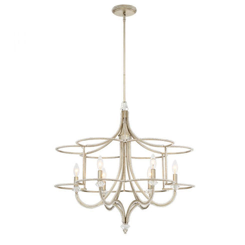Eurofase Palmisano 6 Light Chandelier Sil Model: 30074-019