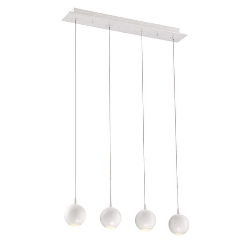 Eurofase Patruno 4 Light LED Chandelier White Model: 28167-013