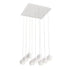 Eurofase Patruno 9 Light LED Chandelier White Model: 28170-013