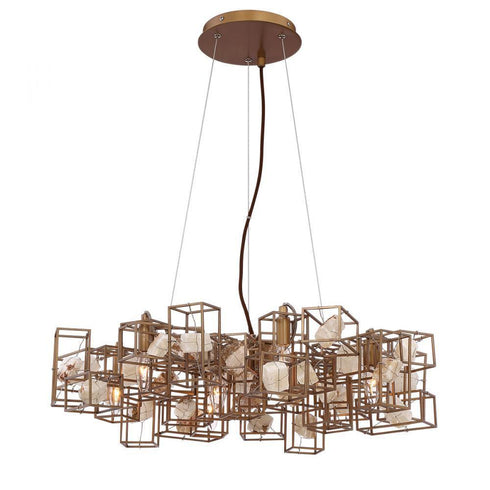 Eurofase Patton 7 Light Chandelier Bronze Model: 31836-012