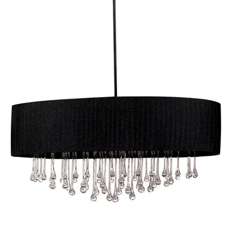 Eurofase Penchant 6 Light Oval Pendant Blk Model: 16034-013