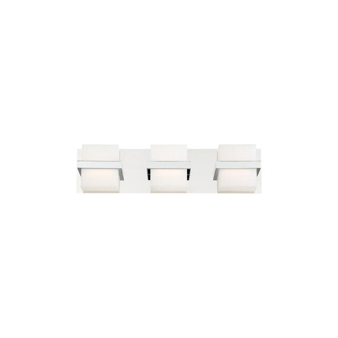 Eurofase Raylan Grided Frosted Cubes In A Polished Metal Model: 37120-016