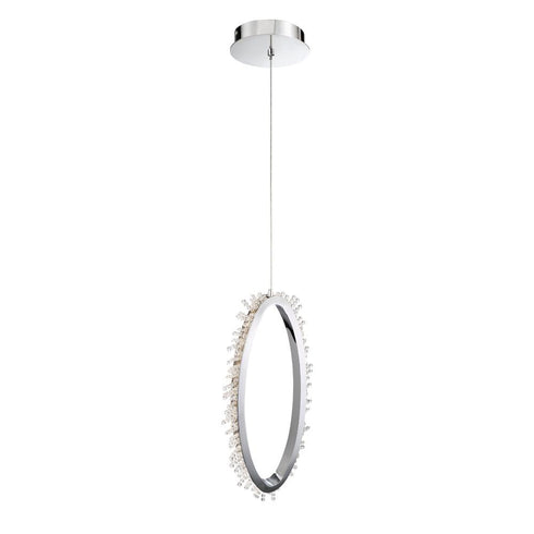 Eurofase Scoppia Elegant Polished Chrome Rings With Crystal Model: 33729-015