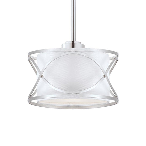 Eurofase Solo 1 Light Pendant Brush Nickel Model: 23071-018